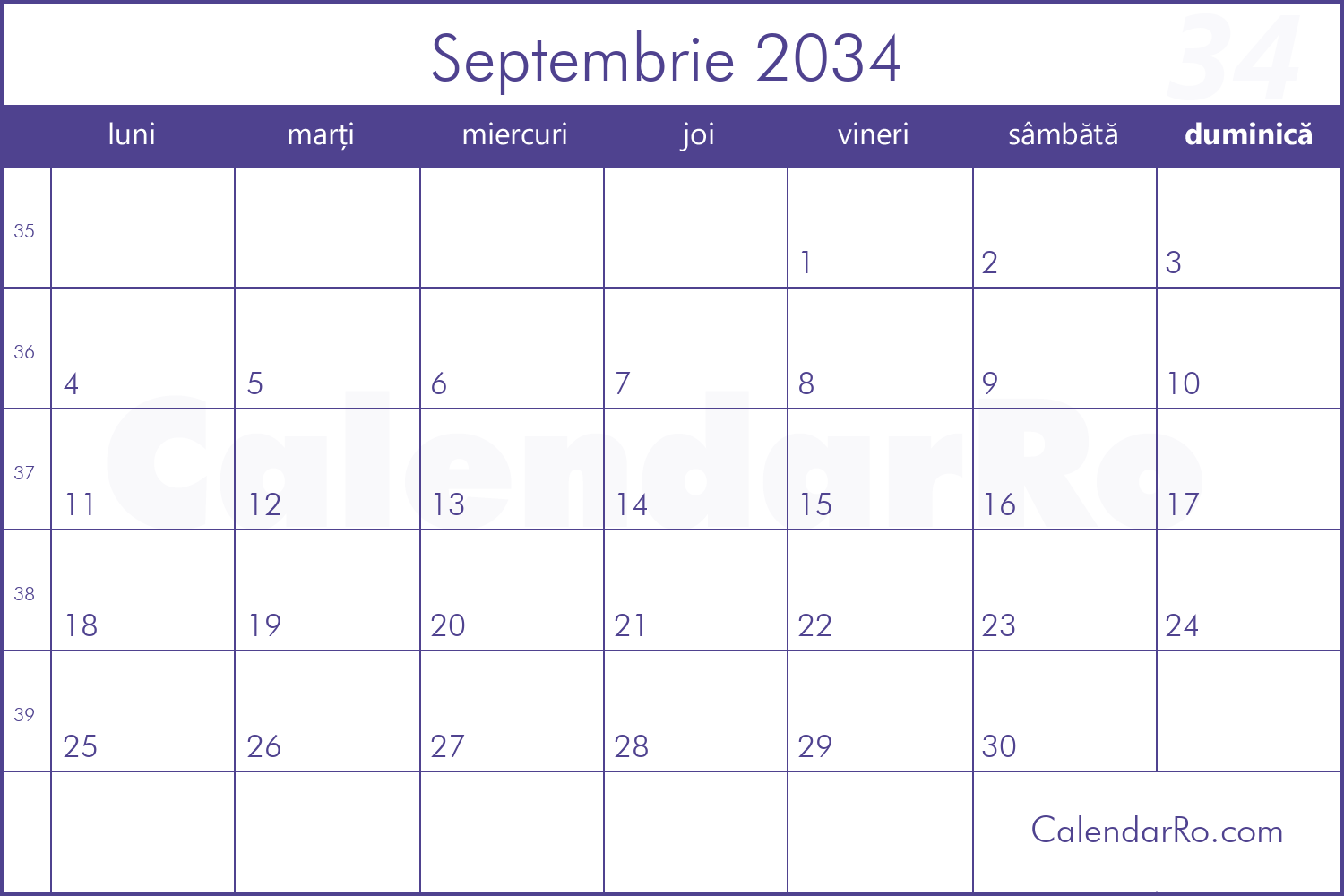 calendar-septembrie-2034